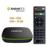 R69 Smart for Android 7.1 TV Box 1GB 8GB Allwinner H3 Quad-Core 2.4G Wifi Set Top Box 1080P HD Support 3D movie Media player