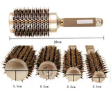 Round Hair Comb Hairdressing Curling Hair Brushes Ceramic Iron Hair Comb Brush Curler Comb Round Comb Hair Brushes