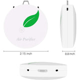 2 Pack Personal Wearable Air Purifier Necklace Portable Air Freshener Ionizer Negative Ion Generator for Adults Kids