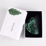Heart Shape Jade Gouache Scraper Face Massager Skin Lifting Slimming Remove Wrinkle Acupuncture Gua Sha Therapy Massage Stone