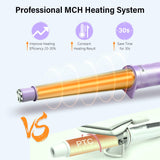 Hair Curler 5 in 1 Curling Iron Wand Set Ceramic Barrels Instant Heat Up LCD Temperature Adjustment Hair Styler