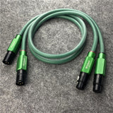 HiFi  Audio Line Mcintosh 4N Copper HiFi XLR Balance Cable with Green Plug
