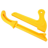 Yellow Plastic Woodworking Practical Push Block Hand Saw Plastic Push Sticks Tool Set for Woodworkers and Use on Table Saws,Rout