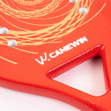 CAMEWIN Carbon Beach Tennis Racket Paddle Soft EVA Friction Face With Bag Red Adult Sporting Goods Padel Racket