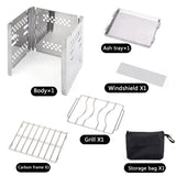Outdoor Camping Wood Stove Portable Folding Stainless Steel Firewood Stove Burning Picnic Wood Stove Accessories Hot Sell
