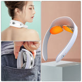 1 Set Pulse Neck Massager Hot Compress Neck Massager Cervical Vertebra Massager