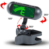 Professional Violin  Tuner Portable Digital Electronic Tuner Mini Electronic Screen Display Clip-on Tuner For Violin Viola Cello