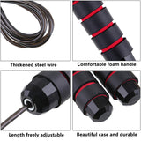 Fitness Skipping Rope Wire Skipping Rope Tangle-Free Jumping Rope Foam Handles for Fitness Workout Equipments Aerobic Exercise