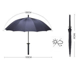 HHYUKIMI Drop Shipping Windproof Samurai Sword Sun Rainny Umbrella Ninja-like Straight Long Handle Ribs Umbrella Manual Open