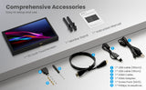 10.1 inch Capacitive Touchscreen Monitor for Raspberry Pi 1280 * 800 Portable IPS Display Plug and Play Monitor Compatible