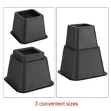 8Pcs Adjustable Bed Risers or Furniture Riser to Create an Additional 3 Inches of Storage Desk or Sofa Lift