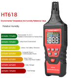 Digital Ambient Wet Bulb Dew Point Temperature Meter Humidity Hygrometer  ℃ ℉ Gauge LCD Display HT618 HABOTEST Mini Handheld
