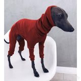 Spring Greyhound dog clothes thin high-neck four-legged clothes, solid color stretch comfortable dog clothes Italian Greyhound