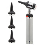 Otoscope Diagnostic Kit Fiber Optic Lighting Aluminum Alloy Medical Home Ear Cleaner Care Endoscope Check Examination Tool Set