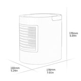 WT-F11 Mini Desktop Fan Portable Fan Oval Shape Cooling Spray Fan Night Light For Office Dormitory Bedroom