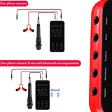 Live Sound Card Audio External USB Headset Microphone Live Broadcast Sound Card for Mobile Phone Computer PC