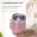 4 Pack 12 Oz Stainless Steel Stemless Wine Glass/Mug,With 4 Straws Insulated Thermal Wine Tumbler With Lids For Coffee