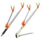 Foldable Fishing Rod Bracket Rack Pole Stand Holder Adjustable Flexible Stainless Steel Support Double Rods Fishing Tool  X208G