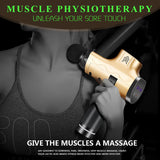 Massage Gun Muscle Relaxation Deep Tissue Massager Fitness Equipment Sport TherapyNoise Reduction Design With LCD Display