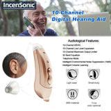 New Hearing Aids Audifonos Mini 10-Channel Digital Hearing Amplifiers Portable Sound amplifierWireless Ear Aids for Elderly