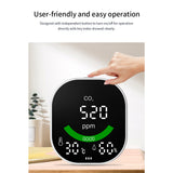 3 in 1 Air Quality Monitor Digital Display CO2 Temperature Humidity Tester USB Rechargeable Indoor Infrared Carbon Dioxide Meter