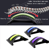 1pc Back Stretch Equipment Massager Massageador Magic Stretcher Fitness Lumbar Support Relaxation Spine Pain Relief Dropshipping