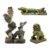 Aquarium Decoration Fish Tank Landscaping Artificial Resin Dragon Aquarium Background Aquascape Ornament Decor Accessories