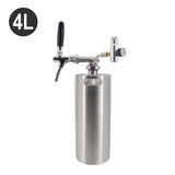 4L/128OZ Complete Mini Keg EU Faucet System Camping Picnic Party Portable Taproom Mini Keg Dispenser Kegerator