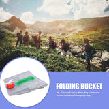 20L PVC Foldable Water Container Bags Outdoor Camping Water Bucket Hiking Survival Water Storage Bag Collapsible Water Container