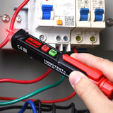HABOTEST HT100 Non Contact AC Voltage Detector Pen Tester Sound Light Alarm Circuit Breaker Checker With Flashlight