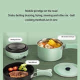 Portable Folding Electric Wok Electric Cooking Pot Dormitory Household Student Pot Multi-purpose Electric Cooker School Home