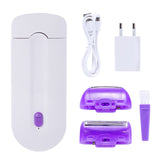 Professional Painless Hair Removal Kit Laser Touch Epilator USB Rechargeable Women Body Face Leg Bikini Hand Shaver Hair Remover