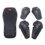 5Pcs Soft TPE Motorcycle Clothing Protective Armor Riding Flexible Moto Gear