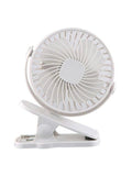 720° Portable Clip LED Light USB Mini Fan Rechargeable 1200mAh Office Cooler Car Desktop Home Office Super Mute Small Air Fans