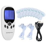 2 Channels Handheld Mini Muscle Stimulator Digital Massager Pulse With Sticker Portable Multifunctional Travel Pain Relief