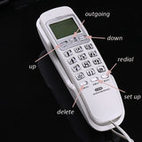 Retro Wall Mounted fixed Telephone Corded Phone Landline Antique For Home Hotel office Small Extension caller ID hang up
