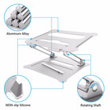 Laptop Stand Height Adjustable Aluminum Laptop Riser Holder Portable Ergonomic Notebook Mount Up to 17'' for MacBook Air Pro