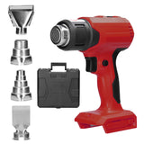 Cordless Handheld Hot Air Machine Lithium Rechargeable Heating Equipment Temperatures Adjustable Power Tool with 4 Nozzles