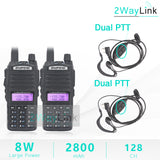 Baofeng UV-82 8W Walkie Talkie 10 KM Ham Radio VHF UHF Amador Walky Talky Boafeng UV 82 UV82 Waki Taki Earpiece UV-5R UV-9R Plus