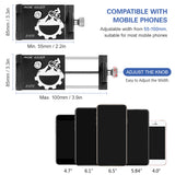 Bike Holder Bicycle Phone Mount Aluminium Motorcycle Scooter Handlebar Phone Holder for 3.0 - 6.8 inch Smartphone Mount Bracket