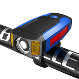 Bicycle Lights Mountain bike headlight Strong Car Headlight with Horn Stopwatch Bicycle Night Light Bicycle Cycling Accessories