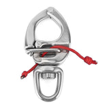 Boat Fast Eye Snap Hook 316 Stainless Steel 360 Degree Rotation High Hardness for Yacht / Truck / Car / Apartment / RV
