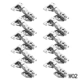 10/20pcs Hinge Soft Closing Full Overlay Door Hydraulic Hinges No-Drilling Hole Clip-On For Cabinet Cupboard Furniture Hardware