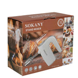 500W Food Mixers With Dough Hooks 5 Speeds Cream Mixer Handheld Food Blender Household Egg Beater Baking Whipping Cream Machine