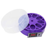 Poultry Hatcher Temperature Control Anti Interference Base Sink 9 Egg Incubator Digital Display DC12V US Plug 110‑240V for