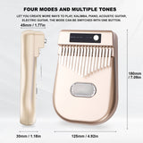 17 Keys Electric Kalimba 4 Kinds of Timbre Built-In Battery BT Connetion Mbira Finger Piano Electronic Musical Instrument Gifts
