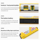 3 in 1 Infrared Laser Level Ruler Horizontal Meter Tape Scale Multi-functional Measure Instrument Vertical Equipment Measuring