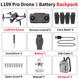 L109 PRO GPS Drone 5G WIFI 800M FPV With 4K HD Camera 2-A& xis  Anti-shake Selfstabilizing Gimbal Brushless RC Drones Quadcopter
