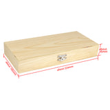 Wooden Microscope Slides Box 50pcs Biological Pathological Slides Storage Box Portable Rectangle Holder Case