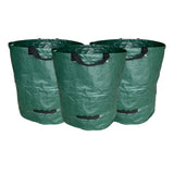 2pcs Refuse Sack Woven Cloth Rubbish Leave Garden Waste Bag Reusable Foldable Cleaning Heavy Duty Collecting With Handle Trash